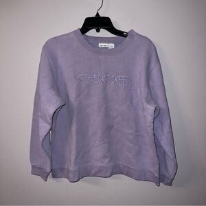 Vintage Light purple stitch Cherokee sweater women’s size large